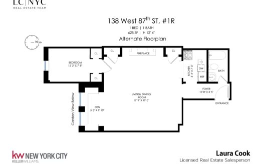 138 West 87th Street, 1R