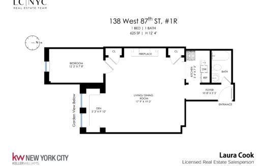 138 West 87th Street, 1R